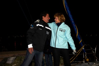 Stève Ravussin - Skipper Race for Water et Anne Richard la marraine