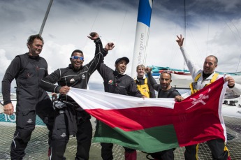 MOD70 Musandam Oman Sail wins the Sevenstar Round Britain and Ireland race 2014