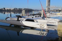 Mise à l'eau du MOD70 N°05 Spindrift racing.