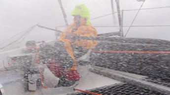 On board of Spindrift racing