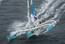 MOD70 Musandman Oman Sail at the start of the Route du Rhum 2014